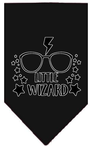 Little Wizard Screen Print Bandana Black Large